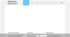 Desktop Screenshot of hitecelectric.com.tr